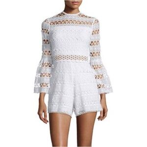 ALEXIS JINNA LACE WHITE ROMPER SIZE XS